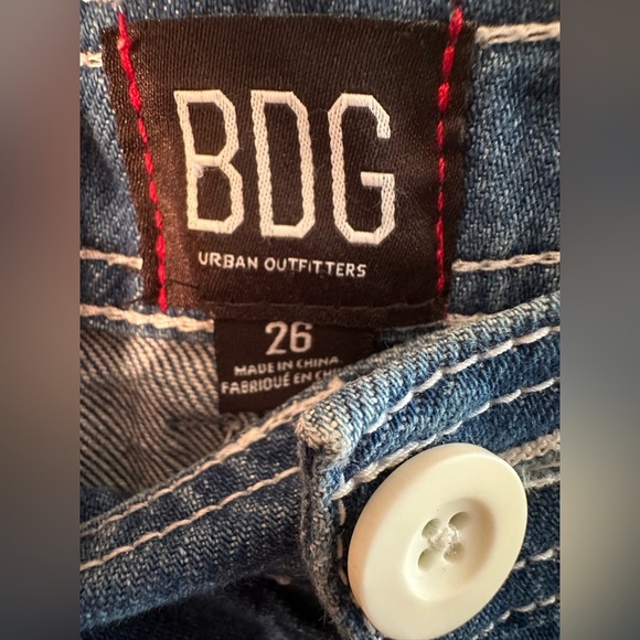 BDG Urban Outfitters 26 Super Wide Button Fly Hi Waist 70’s Hippie Flower Child - Picture 5 of 11